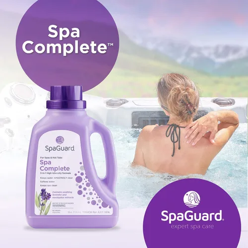 Vista 2 de SpaGuard Spa Complete Fórmula de alta intensidad 3 en 1, 70 onzas, paquete
