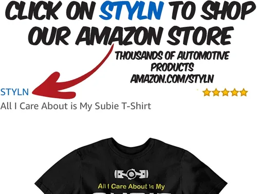 Vista 2 de All I Care About is My Subie - Camiseta