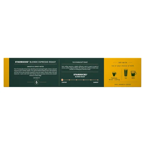 Vista 8 de Starbucks by Nespresso Cápsulas de café para máquinas Nespresso Vertuo - Rubia Espresso ASEADO - 50 CUENTA