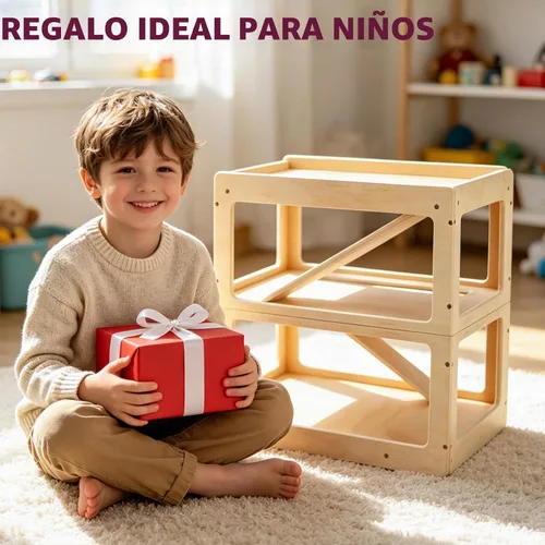 Vista 5 de Organizador de almacenamiento de madera para garaje, compatible con Hot