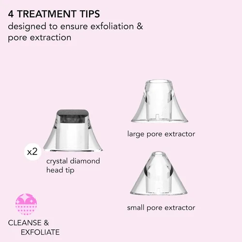 Vista 5 de skn by Conair - Herramienta facial de microdermabrasión, aspiradora de poros, elimina las células muertas de la piel y la suciedad de los poros