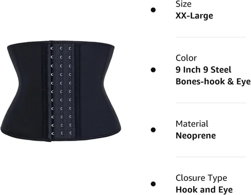 Vista 9 de LUXURY-VITA Entrenador de cintura corto de torso para mujer con grasa del vientre inferior, faja de entrenamiento colombianas