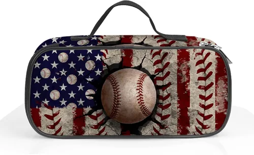 Vista 12 de Bolsa de pluma de béisbol de gran capacidad con bolsa de cremallera para mujeres y hombres Béisbol#2