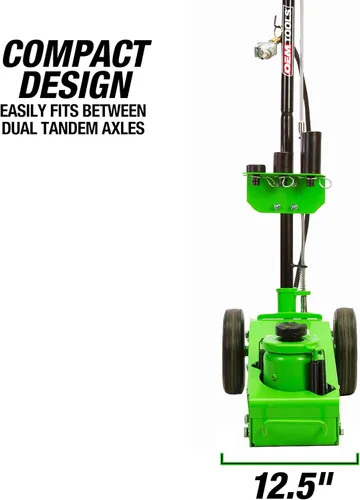 Vista 2 de OEMTOOLS Gato hidráulico de aire de 22 toneladas, gato de piso de bajo perfil resistente
