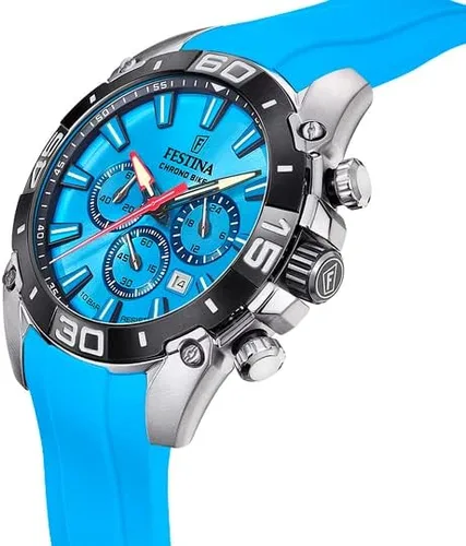 Vista 2 de Festina F205446 - Reloj azul crono Bike 2021 para hombre sin aplicación tira No aplicar Tira