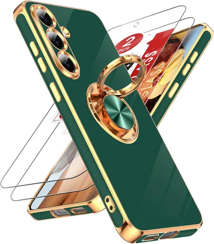 Vista 138 de LeYi Funda para iPhone XR: con Protector de Pantalla de Vidrio Templado [Paquete de 2] Soporte de Anillo Giratorio de 360°, Soporte Magnético
