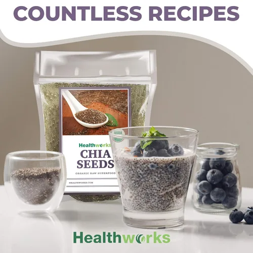 Vista 8 de Semillas de chía Healthworks de 3 libras y 6 libras