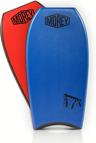 Vista 4 de Morey Mach 7X Bodyboard - TC8 Deck - Crescent Tail - X Flex Mesh - Polypro Core - HDPE Slick - Cuerda de varilla de potencia