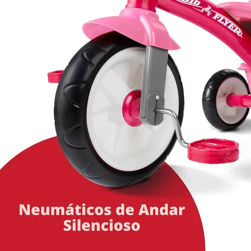 Vista 7 de Radio Flyer Triciclo Red Rider para edades de 2.5 a 5 años, bicicleta de tres ruedas para niños pequeños, triciclo para niños, juguete de montar al