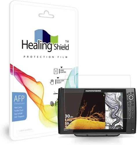 Vista 7 de Protector de pantalla para HUMMINBIRD APEX 16, AFP - Protector de pantalla con revestimiento oleofóbico transparente LCD, protector curativo