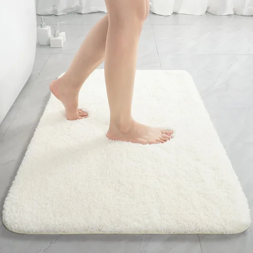 Vista 25 de LOCHAS Alfombra de baño de microfibra antideslizante de 36 x 24 pulgadas Gris
