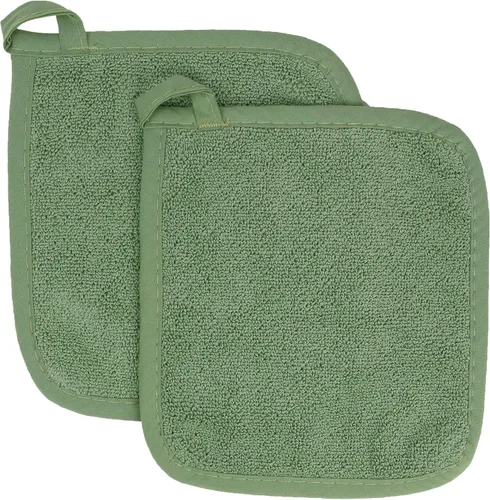 Vista 19 de RITZ Guante de olla y protector térmico de rizo: Resistente al calor sin igual, duradero 100% algodón – Diseñado ergonómicamente para un agarre