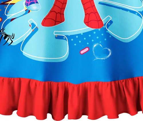 Vista 5 de NOTLY Girls Amazing Costume Dress Toddler Cartoon Hero Cosplay Gown Little Kids Playwear Clothes Party Outfit