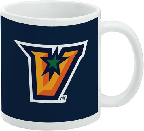Vista 183 de Taza de cerámica con el logotipo principal de la Universidad Rider, taza de regalo novedosa para café, té y bebidas calientes, 11oz, blanca