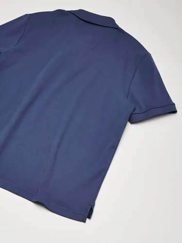 Vista 5 de Nautica - Camisa polo de manga corta, color liso y suave de algodón para hombre de ajuste clásico