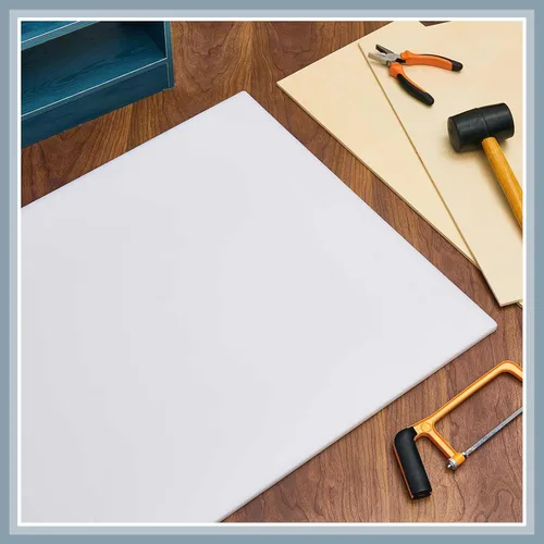 Vista 7 de Sasylvia 1 Pcs 1/2" X 12'' X 16'' Blanco HDPE Hoja de plástico