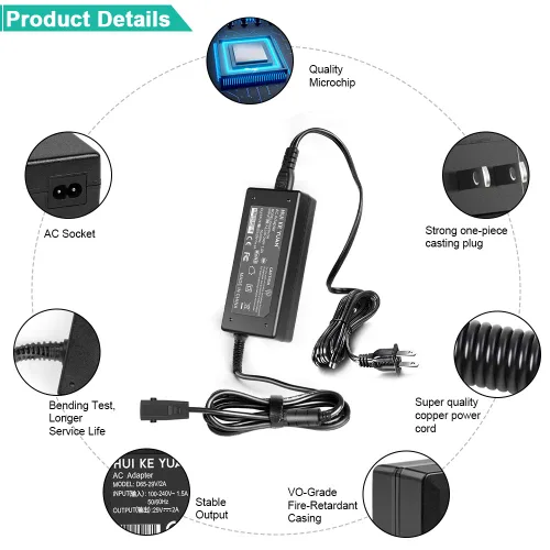 Vista 5 de HKY - Adaptador de CA de 29 V compatible con KD Kaidi Kddy008B, silla elevadora eléctrica reclinable eléctrica Limoss Okin Motion Pride CTLDC1582