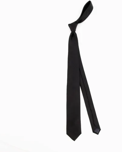 Vista 4 de Tie Bar Skinny - Corbata para hombre, color sólido, satinado, 2.5 x 58 pulgadas