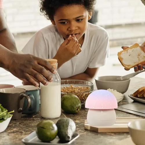 Vista 9 de Mechanical Kitchen Timer Mushroom Shape Gray Cute Cooking Countdown Timer for Food Preparation and Baking Management in Home Kitchen