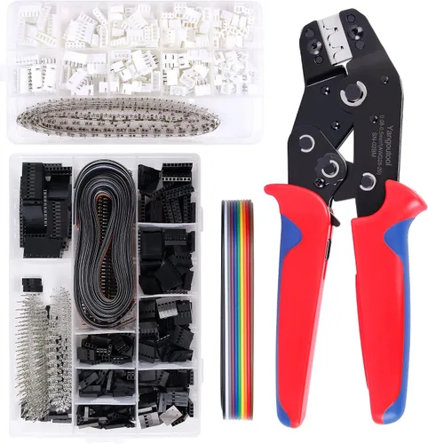 Vista 8 de Yangoutool Engarzadora JST: AWG28-20 (0.08-0.5mm²), compatible con XH 2.54, 3.96, PH2.0, PX, SM, SH, Molex, conectores Dupont Modelo SN02BM