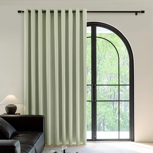 Vista 20 de FMFUNCTEX - Cortinas 100% opacas color beige de 40 x 63 pulgadas para dormitorio, 2 paneles Black out Drapes, Thermal Insulated Noise Reducing