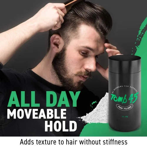 Vista 4 de Tomb45 Polvo puro para peinar el cabello, texturizar y dar volumen en polvo con acabado mate natural