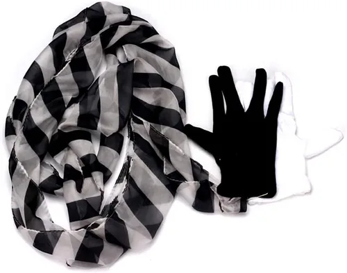 Vista 3 de Enjoyer Magic Tricks Guante a Zebra Streamer Bufanda de seda Accesorios de seda mágicos Trucos mágicos