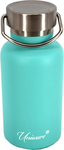 Vista 3 de Frasco de vacío de acero inoxidable de doble pared (11.8 fl oz) (negro)
