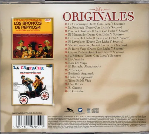 Vista 2 de LOS BRONCOS DE REYNOSA (EDICION LIMITADA) 2 EN 1 "LOS ORIGINALES PEERLESS,EL RESCATE DE LA BUENA MUSICA.