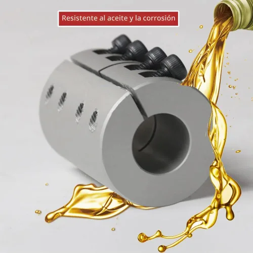 Vista 5 de Acoplamientos de abrazadera rígida de 8 mm a 10 mm, acoplamiento de eje de aluminio de 32 de diámetro y 45 de longitud, conector de acoplador de eje