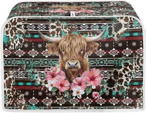 Vista 10 de Talayituse Autumn Maple Leaf Print Toaster Cover 2 Slice Bread Toaster Oven Cover Washable Toasters Dust Covers Kitchen Small Appliance Covers