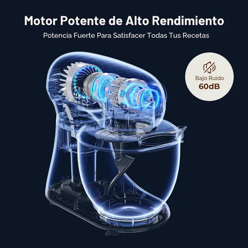 Vista 5 de Electactic Mezclador eléctrico del soporte de 5,3 cuartos con 12