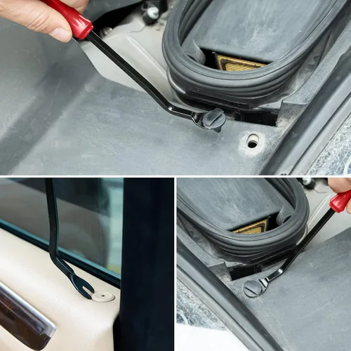 Vista 6 de Wuiil AXELECT - Juego de 5 herramientas de extracción de moldura automática, kit de herramientas de ventana de puerta de panel de automóvil, juego