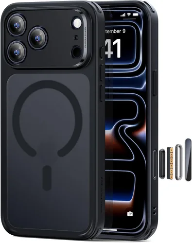 Vista 10 de ESR Funda para iPhone 14 Plus, compatible con MagSafe, protección de grado militar a prueba de golpes, resistente al amarillamiento, funda magnética