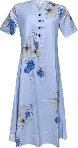Vista 3 de Camisa de mujer a cuadros ropa de maternidad con botones traje de baño de manga tres cuartos