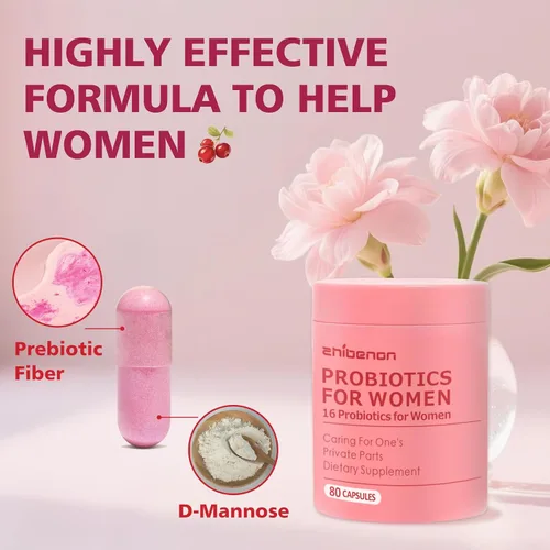 Vista 3 de Probióticos vaginales de primera calidad – Balance de pH con prebióticos y mezcla de probióticos Lactobacillus – Suplemento de salud vaginal