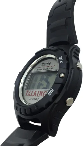 Vista 5 de Reloj parlante español para ciegos y ancianos Reloj de pulsera digital deportivo