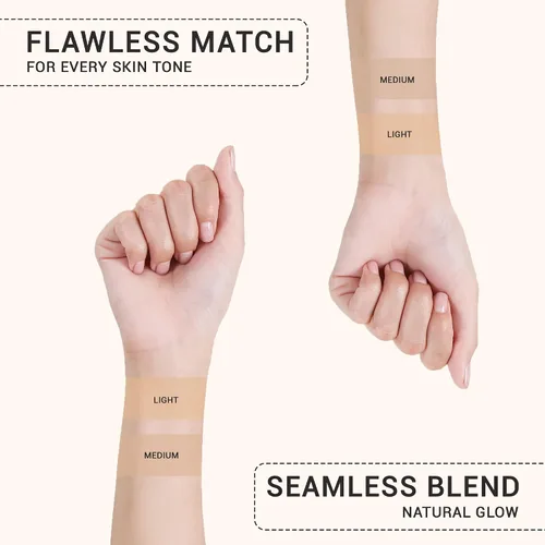 Vista 5 de Lx Blend Bye Bye Foundation Crema hidratante de cobertura mate sin aceite con SPF 50 (LIGHT) 1 FL OZ