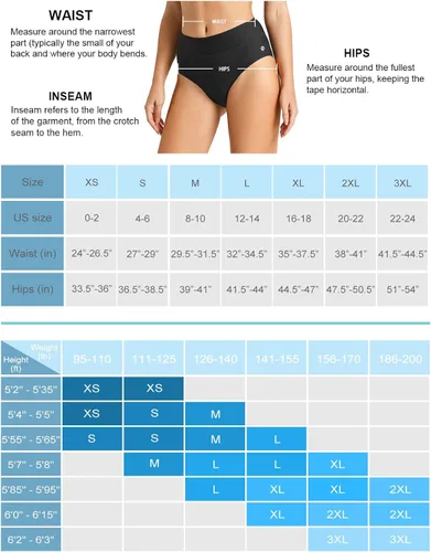 Vista 7 de BALEAF Parte inferior de bikini modesta para mujer cintura alta parte inferior de traje de baño de cobertura completa