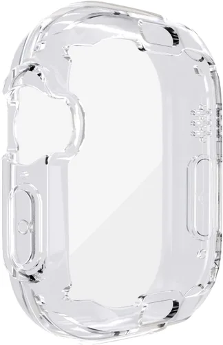 Vista 4 de Yrzper Funda protectora de pantalla compatible con Apple Watch Ultra de 1.732 pulgadas / Ultra 2 de 1.732 pulgadas, cubierta de TPU suave chapada