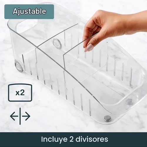 Vista 4 de YouCopia Cajón para refrigerador desplazable, 6.0 pulgadas, transparente