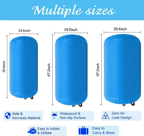 Vista 4 de 86 York - Esterilla inflable de aire para gimnasia con bomba eléctrica, equipo de gimnasia para uso doméstico, entrenamiento en el gimnasio, yoga
