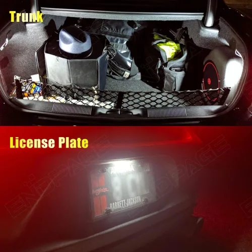 Vista 6 de Paquete de 16 piezas de cargador de luz LED interior para Dodge Charger 2011 2012 2013 2014 2015 2016 2017 2018 2019 2020 2021 paquete