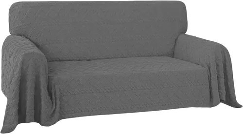 Vista 10 de Easy-Going Funda de Sofá para Silla de 80 x 102 Pulgadas Feliz Navidad, Funda de Terciopelo Jacquard para Sofá de 1 Cojín, Fundas Seccionales