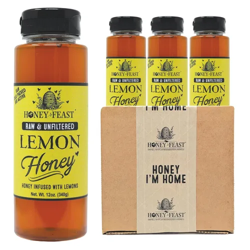 Vista 59 de Honey Feast Flower Powered Allergy Blend 10 veces miel, 12 onzas
