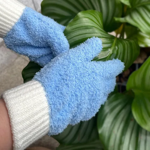 Vista 4 de MIG4U Guantes de limpieza de microfibra para el hogar, guantes para limpiar persianas, ventanas, contraventanas, muebles y coche, reutilizables, sin