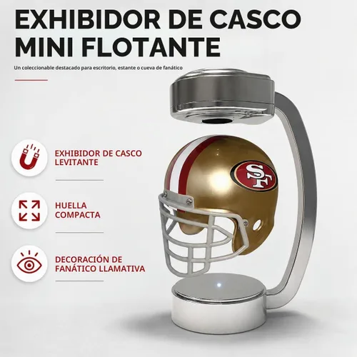 Vista 3 de Mini casco Hover con licencia oficial de la NFL