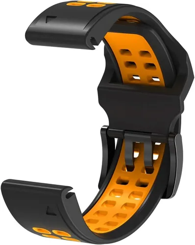 Vista 4 de REYDA Correa de silicona compatible con Garmin Fenix 8 Pro/8/E 1.850 in, 0.866 in, correa de reloj de ajuste rápido, suave, flexible, correa