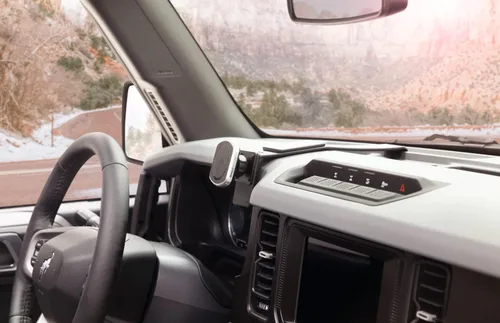 Vista 8 de Scosche MagicMount Pro2 - Soporte magnético para teléfono celular con placa de montaje AMPS para bases de montaje específicas para vehículos