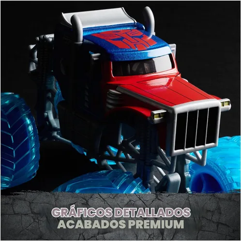 Vista 3 de Monster Jam Transformers Optimus Prime - Camión fundido a presión a escala